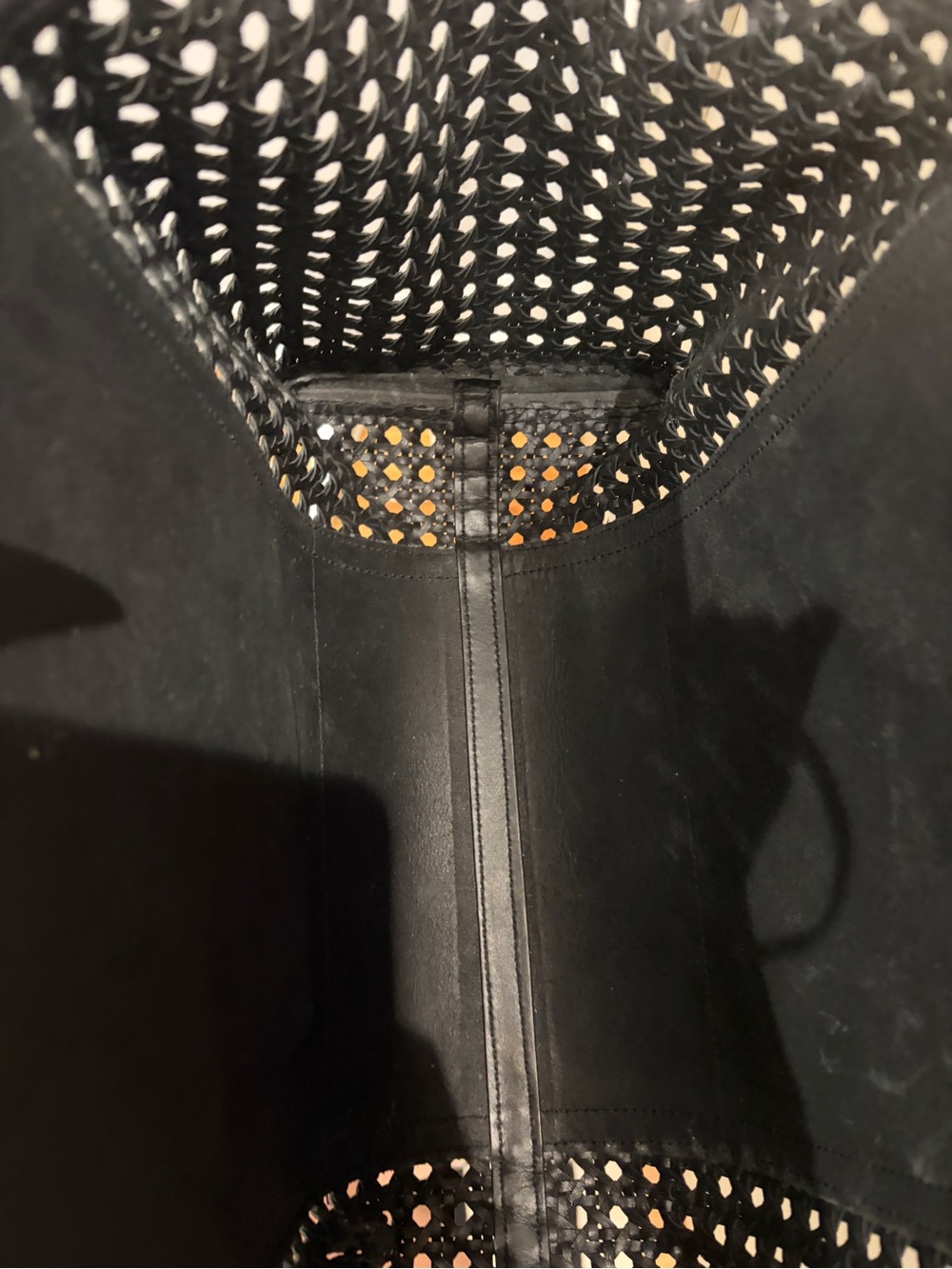 Black rattan shoulder bag Kara + Barney’s colab - Picture 4 of 5